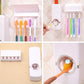 Toothpaste Dispenser Toothbrush Holder