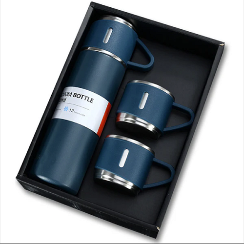 Vacuum Flask Set Stainless Steel Drinking Metal Water Bottle Gift High Quality Vacuum Flask Bottle - 500ml