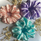 Scrunchies Of Satin Silk Fabric Adjustable Beautiful Looking For Hairs and Hands