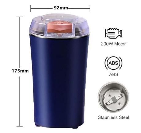 Mini stainless steel Electric Coffee Bean Grinder Portable Grinder Herbs Salt Pepper Spices Nuts Grains Powder Crusher