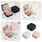 Mini Leather Square Jewellery Box, Luxury Square Cosmetic Box