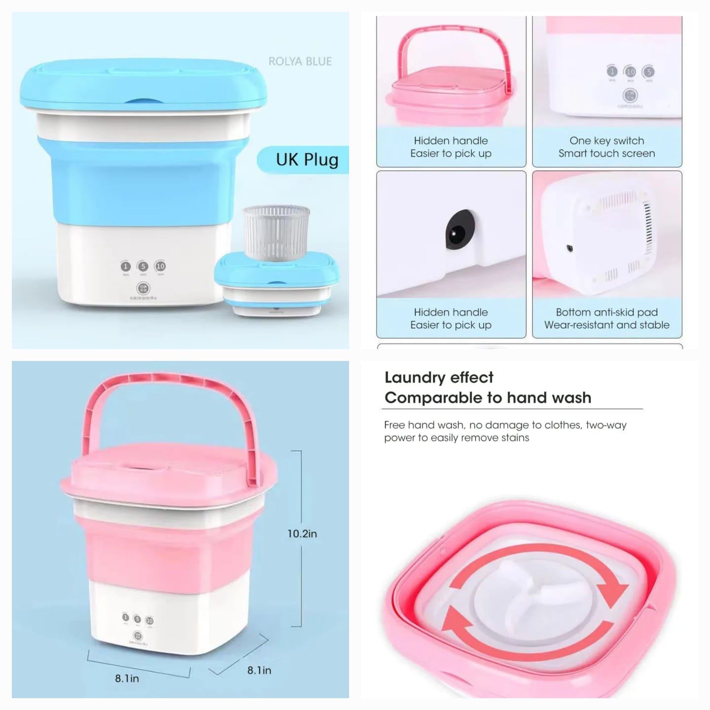 Mini Folding Washing Machine + Dryer