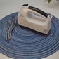Scarlett 7-Speed Electric Hand Mixer with 4 Pieces Stainless Blender, Egg Cake/Cream Mix, Standard, White