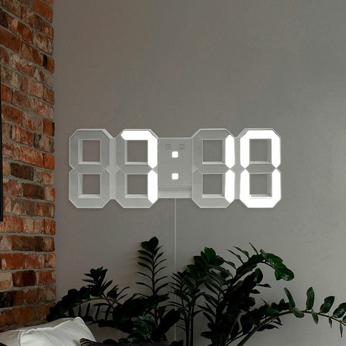 3D LED Digital Clock Wall clock plus table clock with Alarm night glowing