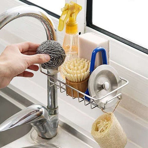 Sink Faucet Storage Rack Stainless Steel