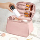 PU Leather Makeup Bag & Organizer With Large Capacity